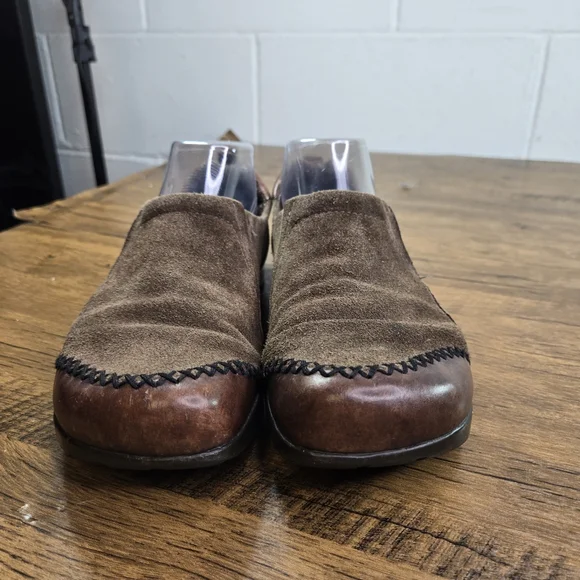 Earth Kalso Caribou Brown Suede Leather Flat Shoes - Picture 8 of 12